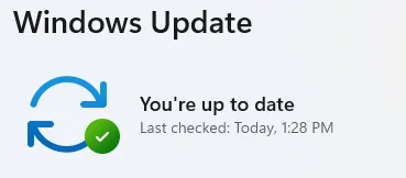 Windows up to date